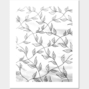 Grey Flora Posters and Art